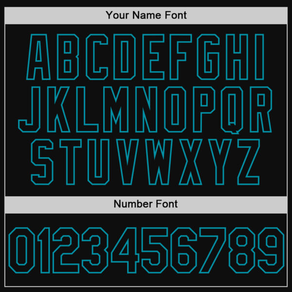 Custom Black Teal Authentic Throwback Baseball Jersey