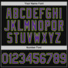 Custom Black Purple-Neon Green Authentic Throwback Baseball Jersey