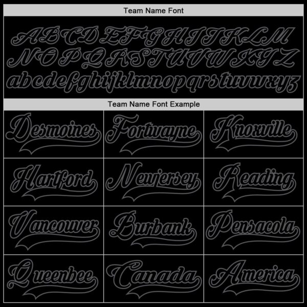 Custom Black Steel Gray Hockey Jersey