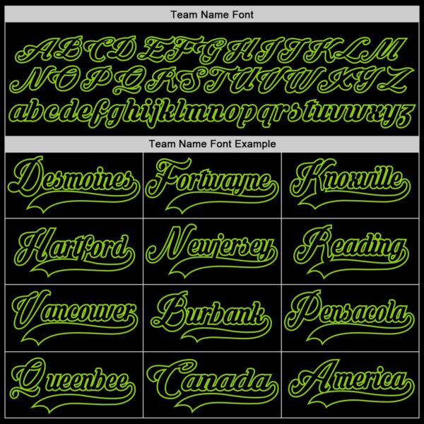 Custom Black Neon Green Hockey Jersey