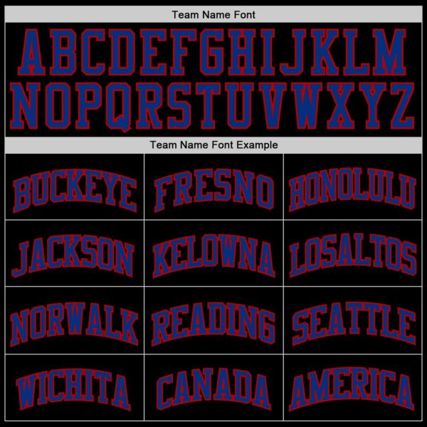 Custom Black Royal-Red Authentic Throwback Basketball Jersey