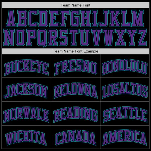 Custom Black Purple-Teal Authentic Throwback Basketball Jersey