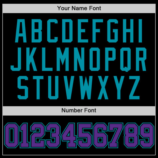 Custom Black Purple-Teal Authentic Throwback Basketball Jersey