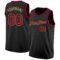 Custom Black Maroon-Old Gold Authentic Basketball Jersey