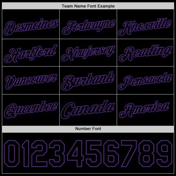Custom Black Purple Authentic Basketball Jersey