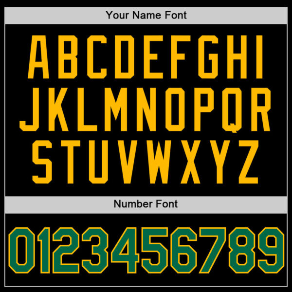 Custom Black Kelly Green-Gold Authentic Basketball Jersey