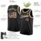 Custom Black Vintage USA Flag-Cream Authentic Basketball Jersey