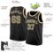 Custom Black Camo-Cream Authentic Basketball Jersey
