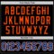 Custom Black Royal White-Orange Authentic Basketball Jersey