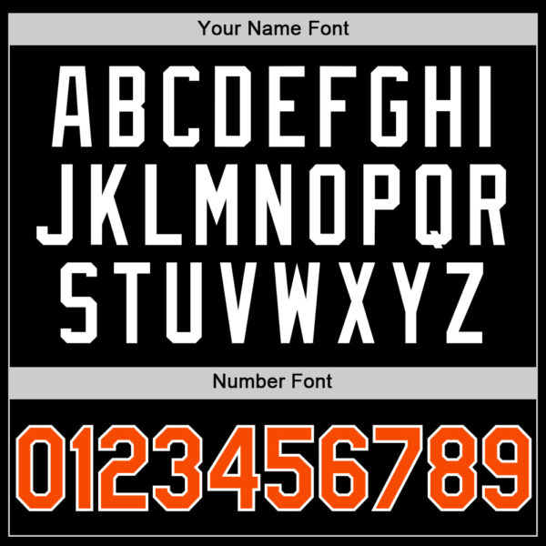 Custom Black Orange-White Authentic Basketball Jersey