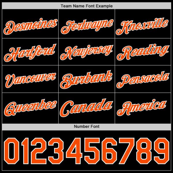 Custom Black Orange-White Authentic Basketball Jersey