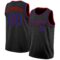 Custom Black Royal-Red Authentic Basketball Jersey
