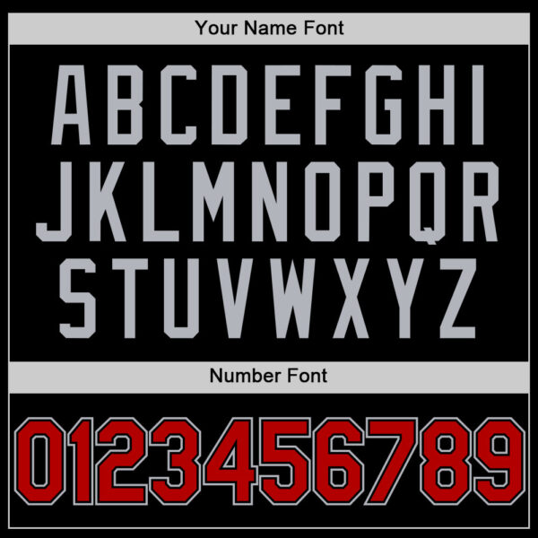 Custom Black Red-Gray Authentic Basketball Jersey