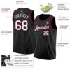 Custom Black White-Maroon Authentic Basketball Jersey