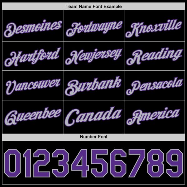 Custom Black Purple-Gray Authentic Basketball Jersey