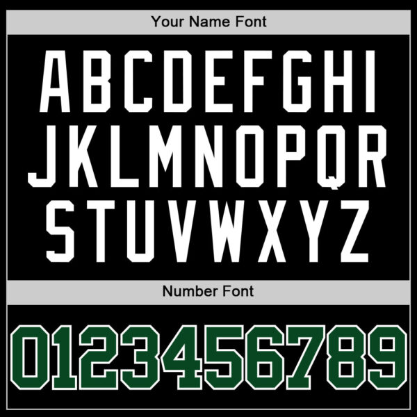 Custom Black Green-White Authentic Basketball Jersey