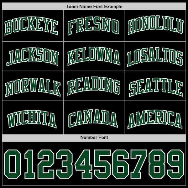 Custom Black Green-White Authentic Basketball Jersey
