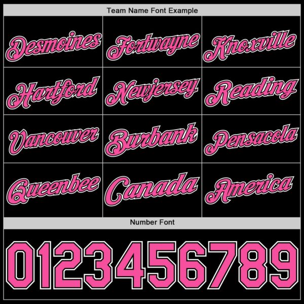 Custom Black Pink-White Authentic Basketball Jersey