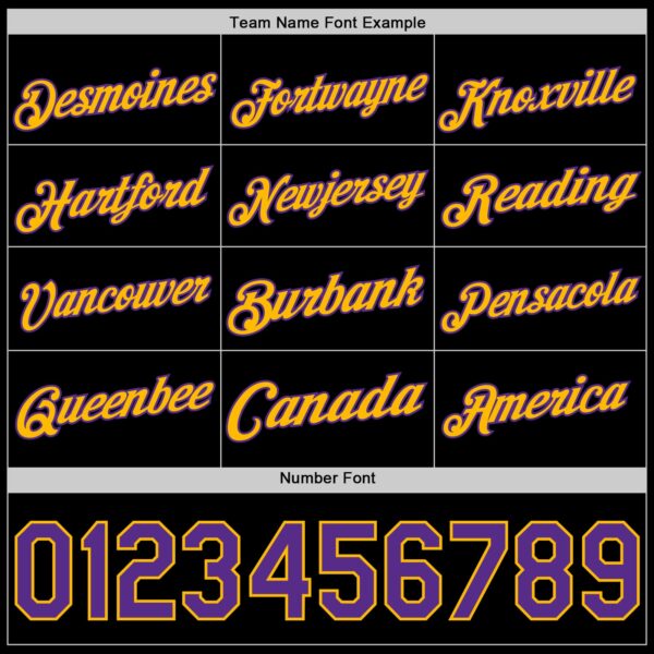 Custom Black Purple-Gold Authentic Basketball Jersey