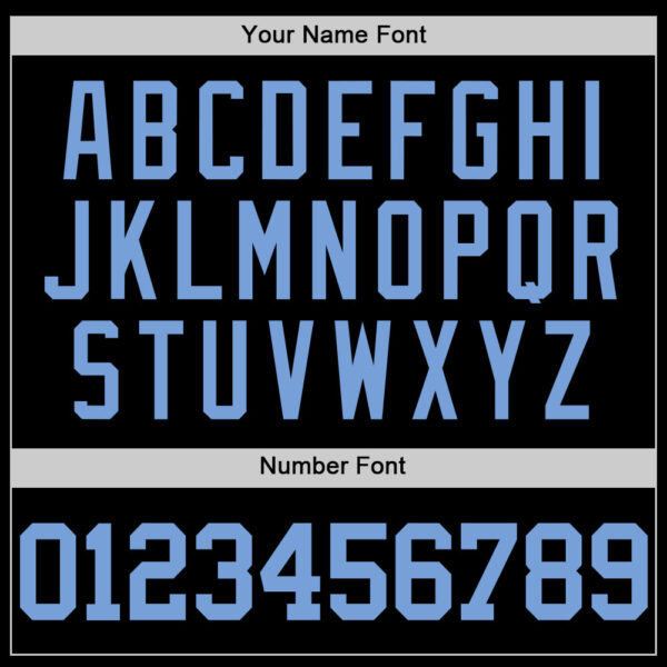 Custom Black Light Blue Authentic Basketball Jersey