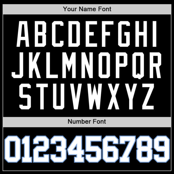 Custom Black White-Light Blue Authentic Basketball Jersey