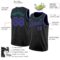 Custom Black Purple-Teal Authentic Basketball Jersey