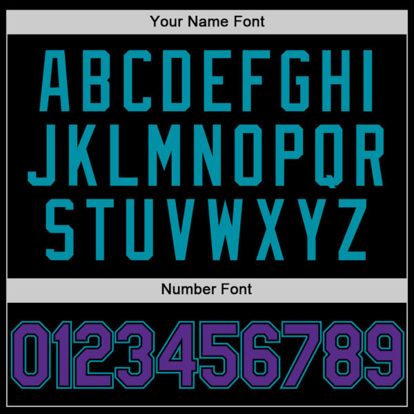 Custom Black Purple-Teal Authentic Basketball Jersey