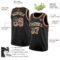Custom Black Vintage USA Flag Cream-Red Authentic Basketball Jersey