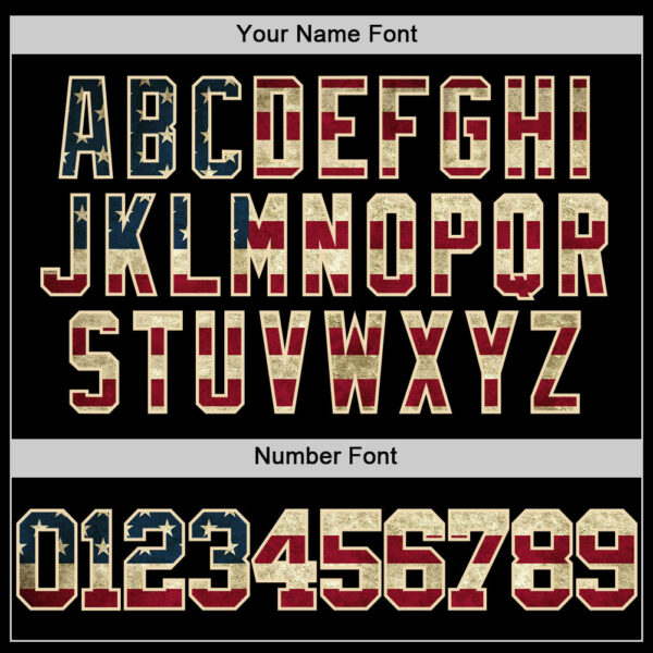 Custom Black Vintage USA Flag Cream-Red Authentic Basketball Jersey