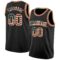 Custom Black Vintage USA Flag Cream-Red Authentic Basketball Jersey