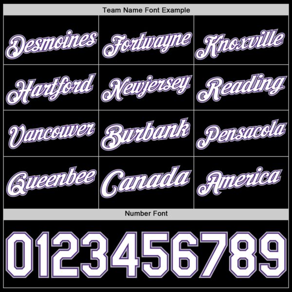 Custom Black White Purple-Gray Authentic Basketball Jersey