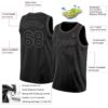 Custom Black Steel Gray Authentic Basketball Jersey