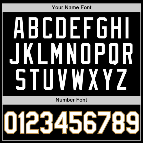 Custom Black White-Old Gold Authentic Basketball Jersey