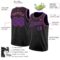 Custom Black Purple-Pink Authentic Basketball Jersey