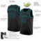 Custom Black Teal Authentic Basketball Jersey