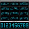 Custom Black Teal Authentic Basketball Jersey