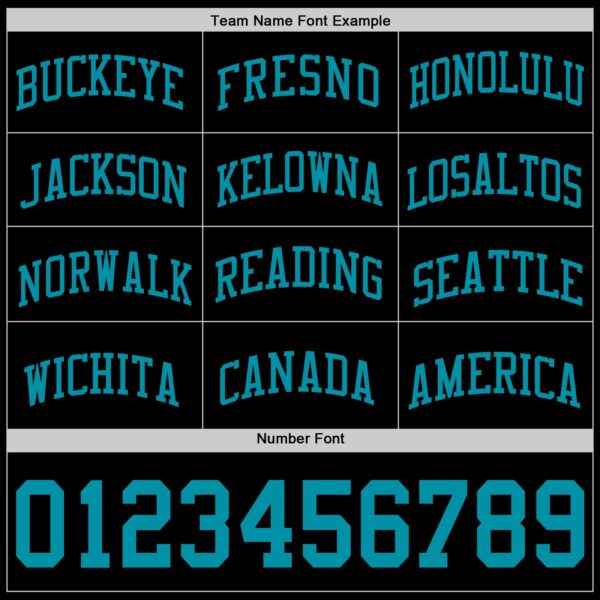 Custom Black Teal Authentic Basketball Jersey