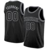 Custom Black Gray Authentic Basketball Jersey