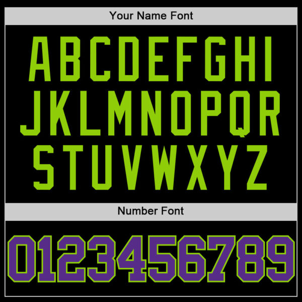 Custom Black Purple-Neon Green Authentic Basketball Jersey