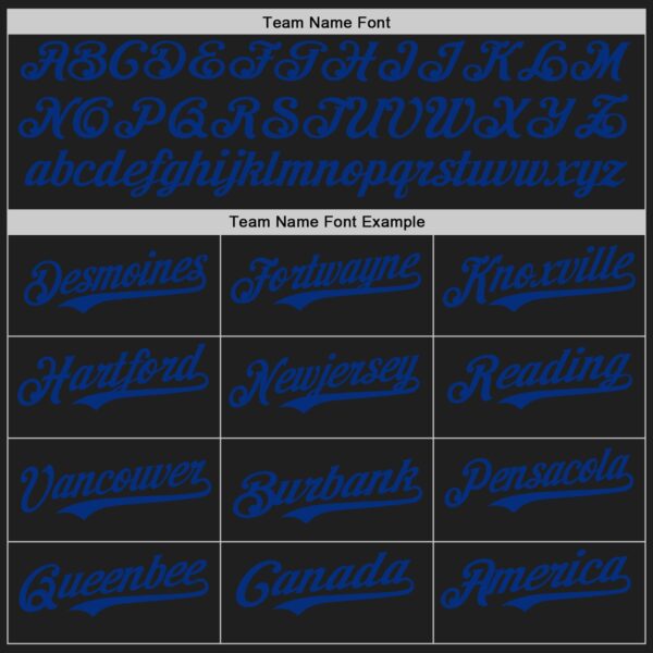 Custom Black Royal Authentic Baseball Jersey