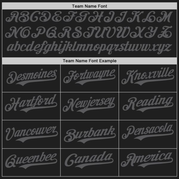 Custom Black Steel Gray Authentic Baseball Jersey