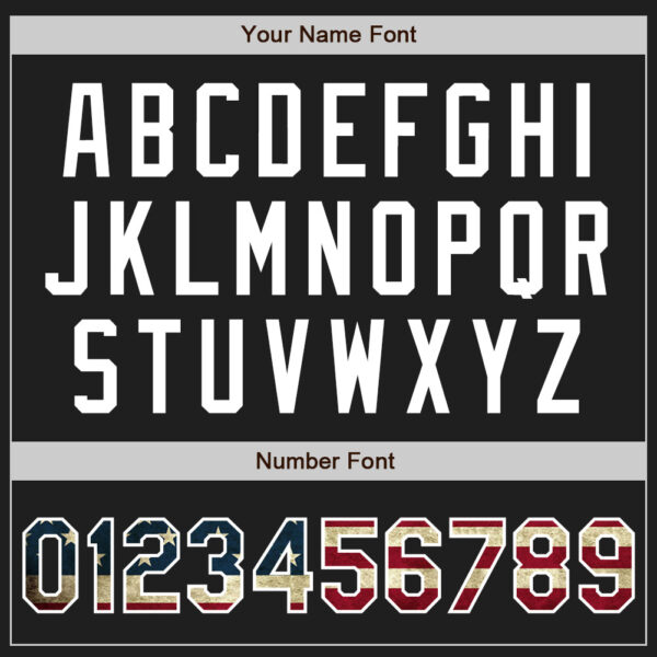 Custom Black Vintage USA Flag-White Authentic Baseball Jersey