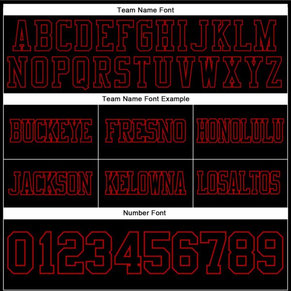 Custom Black Red Authentic Football Jersey