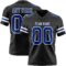 Black2906 Custom Black Royal-White Authentic Football Jersey