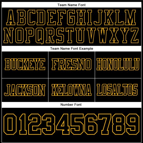 Custom Black Gold Authentic Football Jersey