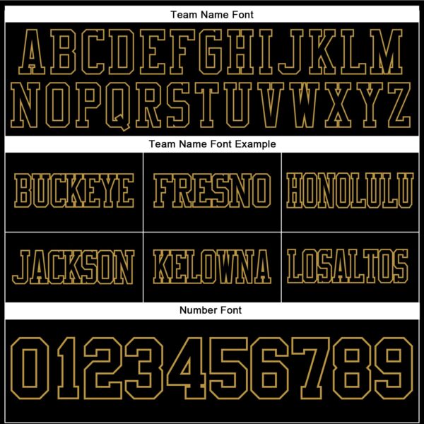 Custom Black Old Gold Authentic Football Jersey