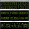 Custom Black Neon Green Authentic Football Jersey