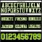 Black2949-3 Custom Black Neon Green-White Authentic Football Jersey