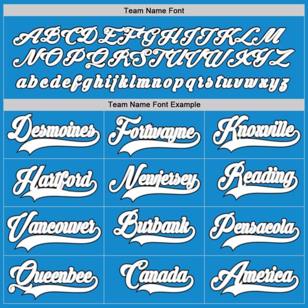 Custom Blue White-Black Hockey Jersey