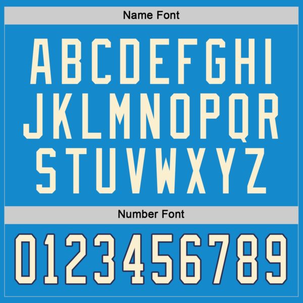 Custom Blue Cream-Navy Hockey Jersey